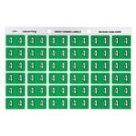 Avery Colour Code Labels 433Xx Side Tab 25X38 180 4