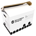 Marbig Storage Box Easy Lockdown Max Load 30Kg 500X385X280mm White