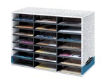 Fellowes Literature Sorter 21 Compartment 57x229x292mm Grey Discontinued
