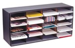 Marbig Storage Box Literature Sorter 20 Compartments 955X310X430mm Grey
