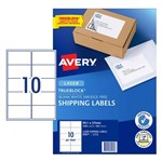 Avery Shipping Labels With Trueblock L7173 991X57Mm Laser White 10Up Pack