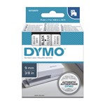 Dymo Labelling Tape D1 9mm X 7M 40910 Black On Clear