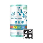 Livi Essentials Commercial Wipes Green 90 Sheets 300mm X 45m Roll