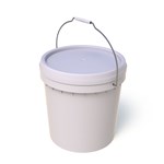Okka Bucket Plastic 10L White  Lid