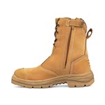 Oliver ZipUp High Ankle Safety Boots With Rubber Sole