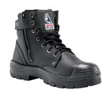 Steel Blue 332152 Argyle ZipUp Safety Boots With TPU Sole And Bump Cap Black 