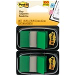 PostIt Flags 680 Twin Colours 25X44mm Pack 2 Green