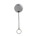 Rexel Retractable Metal Key Holder Nylon Cable 26mm Silver