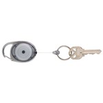 Rexel Id Retractable Snap Lock Key Holders 25mm Pack 4 Charcoal