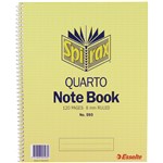 Spirax 593 Notebook Quarto Side Open 252X200mm 120 Pages