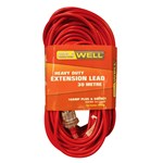 Duwell Extension Lead Heavy Duty 10A Red 30m
