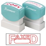 XStamper CxBn 1350 Stamp Faxed Date 42X13Mm Red