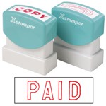 XStamper CXBN 1005 Stamp Paid 42X13mm Red