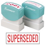 XStamper CXBN 1366 Stamp Superseded 42X13mm Red