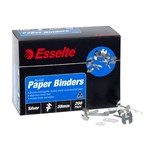 Esselte Paper Binder 646 38mm Silver Box 200