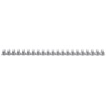 Binding Comb Plastic 6mm 21 Ring Coil Pack 100 White