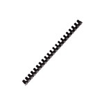 Binding Comb Plastic 19mm 21 Ring Coil Pack 100 Black