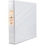 Binder Insert Clearview Ring A4 2D 25mm WHITE