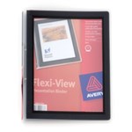 Flexi View Folder Avery 2O Ring Presentation Black