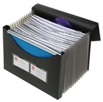 Marbig Expanding File With Storage Box A4 Black