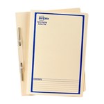 Avery Spiral Spring File Foolscap Buff Printed Blue 86524 Box 25