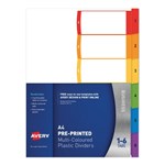 Avery Dividers Pp A4 16 Tab Ready Index Bright Multi Colour