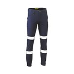 Bisley Stretch Drill Cuffed Taped Cargo Pants 280gsm Navy 