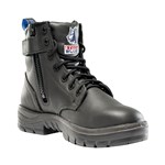 Steel Blue Argyle ZipUp Safety Boots With Nitrile Sole  EH Protection Black 