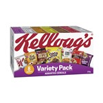 Kelloggs Variety Pack Assorted Cereals 275g Pk8 Bx6