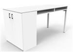MeetUp Standing Table H1020x D900xw1200 White Top White ONLY AVAILABLE IN WA