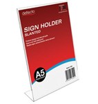 Deflecto Sign Holder Slanted 47501 A5 Portrait