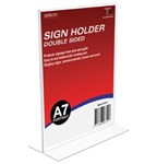 Deflecto Sign Holder 46711 Double Sided  A7 Portrait