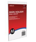 Deflecto Sign Holder 47101 Wall Mount A5 Portrait 