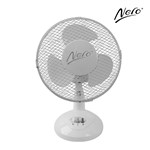 Nero Desk Fan 23cm White