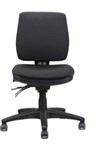 Rapid Chair Midi Medium Back Operator Black Fabric Ergo