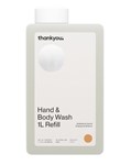 Thankyou Hand  Body Wash Refill 1 Litre Orange  Almond