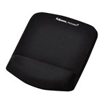 Fellowes Mouse Pad Wrist Rest Gel Plush Touch Black 9252001