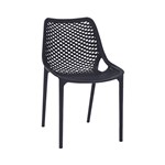 Aire Stackable Chair UV Stable Polypropylene Black Available to WA Customers Only
