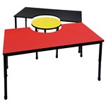 Aboriginal Flag Table Overall Size 1500 X 1500mm