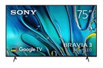 Sony Bravia 3 FWD75S30 75 Display 4K Ultra HD HDR LED Google TV