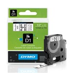 Dymo Labelling Tape D1 12mmx7m 45013 Black On White