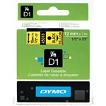 Dymo Labelling Tape D1 12mm X 7M 45018 Black On Yellow