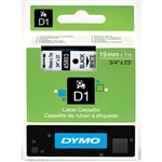 Dymo Labelling Tape D1 19mmx7m 45803 Black on White