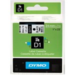 Dymo Labelling Tape D1 24mmx7m 53713 Black on White