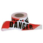 Tape Barricade DANGER RedWhite 75mm X 100m