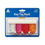 Kevron Key Tag Rack 4 Capacity With Tags Assorted
