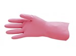 ProVal Tuff Pinks Silverlined Rubber Reusable Gloves Medium
