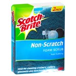 ScotchBrite Scourer Sponge Scotch Brite All Purpose No Scratch Pack 2