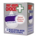 First AiderS Choice Strips Plastic Blue Detectable 25mm X 72mm
