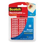 Scotch R100 Restickable Clear Squares Tabs 25cm X 25cm